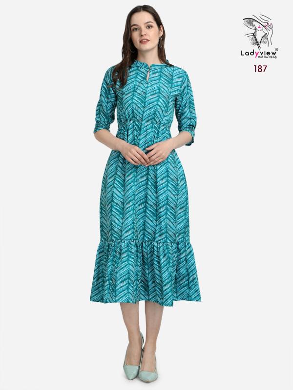 Ladyview Meedee Designer Long creap Kurti Collection